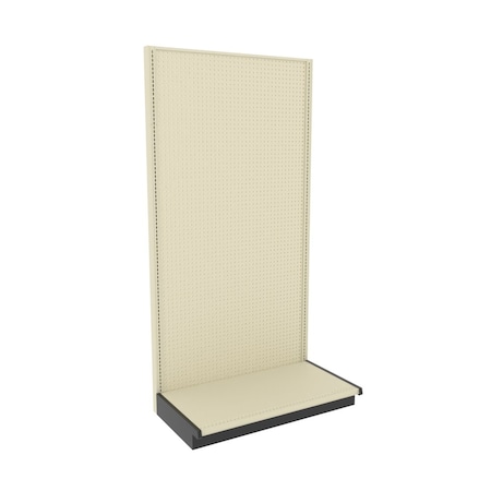 Lozier Gondola Wall Display Starter, Platinum Off-White, 48W x 96H x 25D P495U-ST